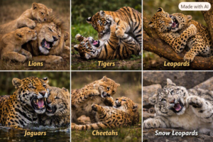 Why Big Cats Rule the Animal Kingdom Big Cats Playing Together